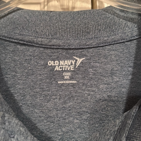 Old Navy Men's Sz XXL Blue Jersey Polo Shirt - Picture 2 of 3